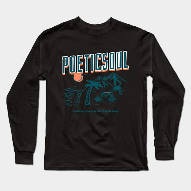 Surfing Long Sleeve T-Shirt by poeticsoul